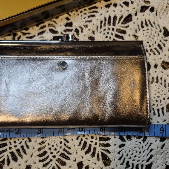 Franco Sarto Metallic Silver Wallet - Picture 8 of 12